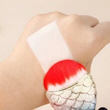 1pc Small Fish-Shaped Foundation Brush, Powder Blush Brush, Makeup Brushes Tool - Multicolor - View 5