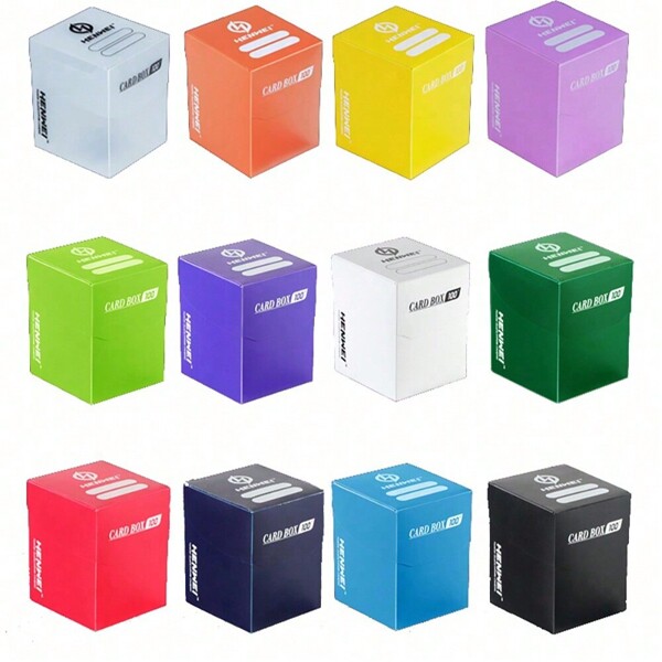 Vorinclex 100+ Cards Deck Box With Divider Classic Color Board Games Partitioned Cards Deck Case Collection Organizer Box Cards For MTG/PKM/YGO Gathering Storage Box