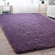 Merelax Soft Modern Indoor Shaggy Area Rug For Bedroom Livingroom Dorm Kids Room Home Decorative, Non-Slip Plush Fluffy Furry Fur Rugs Comfy Nursery Accent Floor Carpet 2x3 Feet, Grey - Grey-purple - 查看 1