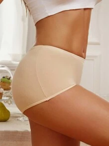 4pcs/Pack Women Breathable Friction Reducing Colored Shorts For Medium Waist Sports And Fitness