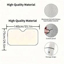 2025 Funny Car Windshield Sun Shade Umbrella-Featuring A Koala Pattern, Uv & Heat Protection For Front Window, Summer Essential Auto Accessory Car Sun Shade Windshield Car Window Sun Shade - Koala - View 2