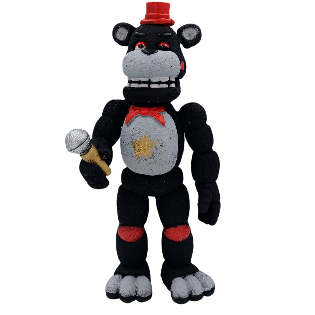 Figura Five Nights At Freddy's Lefty Freddy Articulado Luz - Negro - Ver 1