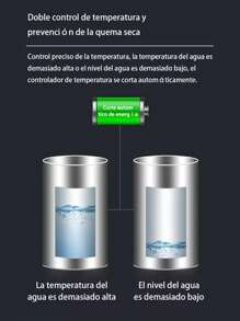 Máquina Inteligente de Agua Caliente con Control de Temperatura - Uso Dual de Agua Caliente y Fría, Hervido a Temperatura Constante - Plateado - Ver 4