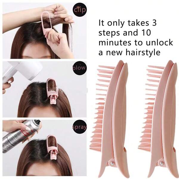 1 pieza Clip voluminizador para el cabello, Clip de estilo para dar volumen al cabello de mujer, Clip para la raíz del cabello, Clip para el flequillo, Clip para el cabello sin daños, Accesorio de peinado, Para fiesta/boda/uso diario