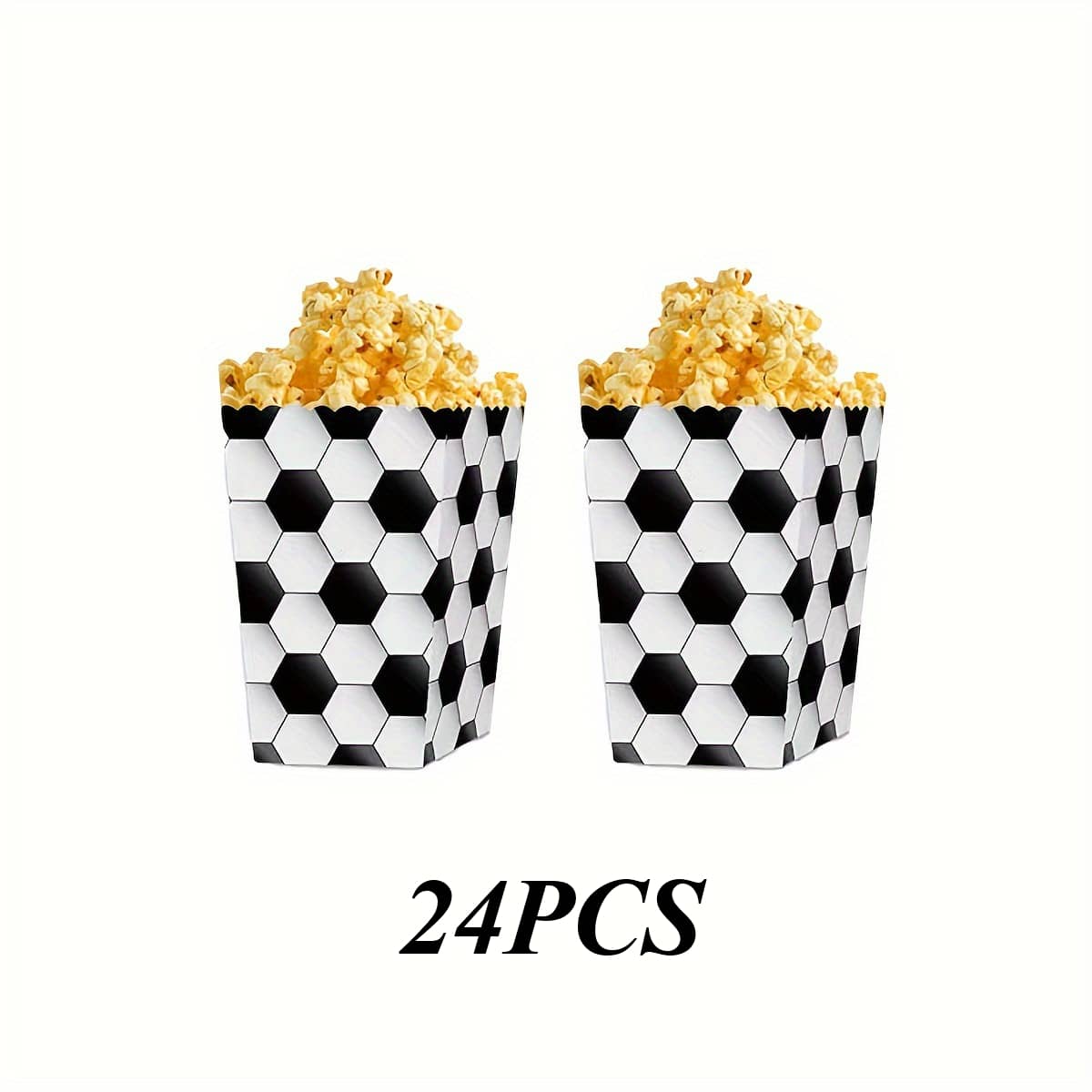 24 Piezas Cajas De Cart n Con Dise o De F tbol Para Palomitas Con 24-piezas-cajas-de-cart-n-con-dise-o-de-f-tbol-para-palomitas-con