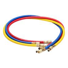 Air Conditioning Fluoride Tool Fluoride Alloy Tool Kit AC Manifold Gauge Set Auto Service Kit For R134A R22 R404A R410A - Red and Blue - View 8