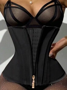 CZXMY Waist Trainer Belt With Zipper High Compression Body Shaper For Women Shapewear 1pc - Black - View 17