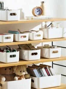 5/10 pièces Ensemble de boîtes de rangement multifonctions - idéal pour les cosmétiques, les collations, les boîtes de rangement en plastique pour la cuisine, la salle de bain, le dortoir, le rangement de cuisine, le rangement d'articles, le rangement de tiroirs, les ustensiles de cuisine, les accessoires de cuisine