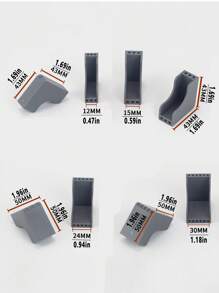 10 piezas, protector de bordes de muebles, envoltorio de esquina de marco de fotos, protector de esquina de vidrio de mesa, protector de esquina anti-colisión, material de envoltorio de esquina de plástico para muebles y marcos de fotos, protector de muebles, anti-colisión de muebles, protector de esquina - Multicolor - Ver 3