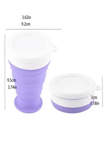Collapsible Silicone Outdoor Travel Cup, Collapsible Travel Mini Water Cup, Portable Compressed Soft Cup