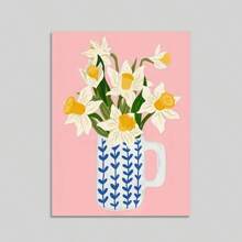 1pc Vibrant Spring Daffodil Canvas Print - Frameless Polyester Wall Art For Modern Kitchen, Bedroom Decor - Perfect Christmas Gift, Perfect For Room Decor - Multicolor - View 13