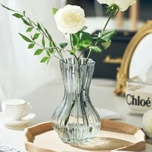 1 pièce Vase en verre pour fleurs, vase de décoration florale pour le salon, vases en verre modernes, décoration de la maison, vases à fleurs, décoration de centre de table