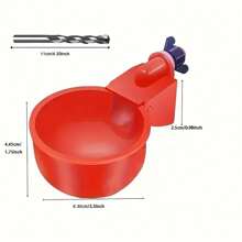 Automatic Water Dispenser - Premium PP Self-Stopping Dispenser - Durable, Easy To Install, Ideal For Poultry, Ducks And Birds (With Drill)