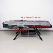 Premium Plastic PVC Protective Cover For Beauty Bed - Clear With BLACK Trim - Transparency - View 2