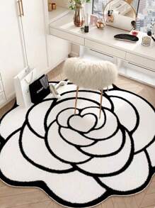 Style Ins ! Tapis de luxe personnalisé mode haute qualité en fausse cachemire, motif de rose nouvelle polyvalent et élégant. Tapis pour berceau, chevet, salon, chambre, salle à manger, buanderie, entrée. Plusieurs tailles, couleurs vives, texture douce et délicate de haute qualité, peau-friendly