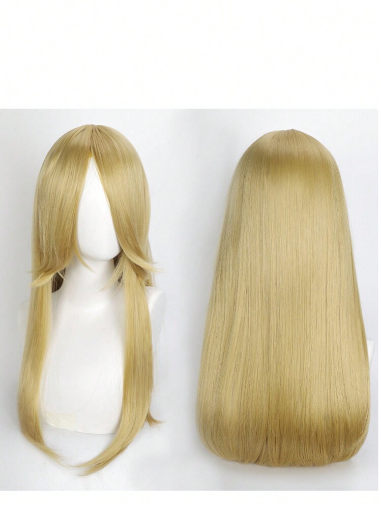 YEWELL 14英寸短款波波头假发，带刘海，方便佩戴，柔软易打理，合成纤维短直波波头假发，侧分齐肩长度，直发，耐热，适合日常佩戴，通用角色扮演假发，也可用于圣诞节活动、派对等DIY场合。 - 彩色 - 查看 46