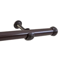 Curtain Rod 2.50 Meters 28mm With End And Support Bedroom Living Room Curtain Rod - 棕色的 - 查看 1