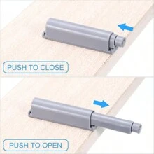 10pcs Easy-Install Magnetic Push Latches - Touch Release Cabinet & Drawer Catch, Polished Metal Finish For Kitchens, Furniture & Wardrobes