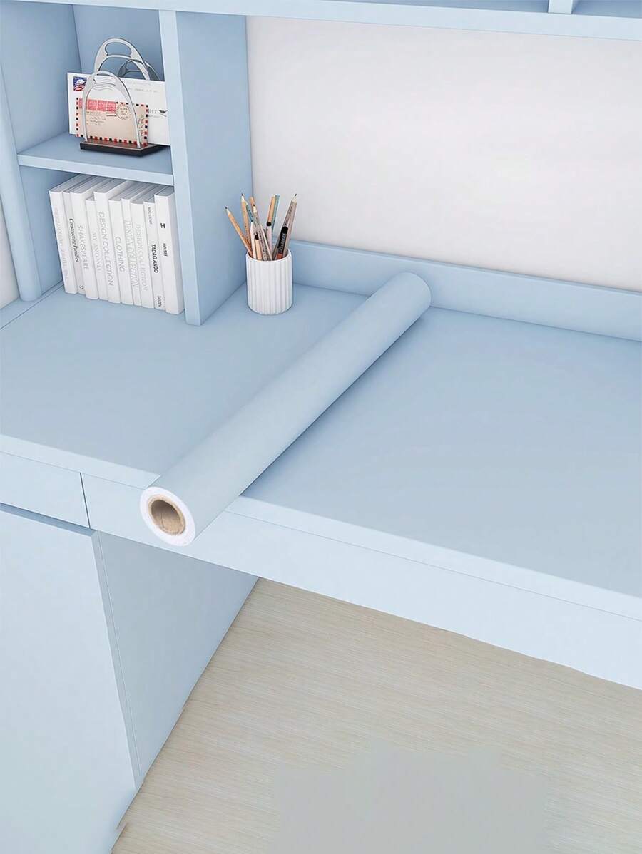 1 Roll Of Matte Multi-Color Tear-Off And Pastable Dormitory Wallpaper, Thick Waterproof Self-Adhesive Wallpaper, Suitable For Kitchen Countertops, Cabinets, Wall Decoration - Multicolor - View 1