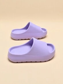 Kids Foam Slippers, Lightweight Non-Slip Soft Bottom, Casual Quick-Dry Home Shower Beach Strap Slide Sandals For Older Children - Purple - View 4