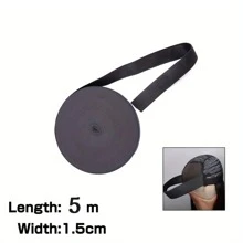 AliLeader 5M/Cuộn Băng đô may cho tóc giả 5 kích cỡ Dây thun buộc tóc giả để giữ tóc giả Phụ kiện tóc giả tự làm chất lượng tốt Dây thun buộc tóc giả - màu đen - Xem 14