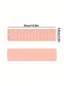 1pc Kitchen Drying Mat, Heat Resistant Silicone Trivet, Quick Dry Dishwashing Mat, Extended Silicone Drain Mat, Kitchen Heat Insulation Mat, Pot Holder, Non-Slip Dish & Cup Mat