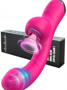 LIKETHAT Vibrador sexy con succión del clítoris, estimulación del punto G y la clítoris, 2 en 1 con 10 velocidades de vibración para la masturbación femenina
