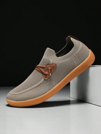 أحذية رياضية داخلية بطراز حافي القدم بسيطة للرجال، أحذية كاجوال ذات لون واحد مناسبة للمراهقين في الصيف للاستخدام اليومي أو الرياضة خارج المنزل أو السفر والعطلات أو هدايا عيد الميلاد أو الحفلات التخرج