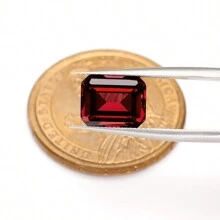 1顆 100% 實驗室培育紅寶石 祖母綠切割寶石,適用於製作吊墜及其他高端珠寶,DIY珠寶製作材料 - 紅色 - 查看 5