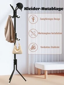Stilvoller und funktionaler Garderobenständer für die Eingangsorganisation, modernes Design mit Mehrfach-Haken-Funktion, perfekt für die Heimdekoration, platzsparende Lösung für kleine Wohnungen, ideal für saisonale Nutzung, vielseitige Aufbewahrung für Mäntel, Hüte und Taschen, verleiht Ihrem Wohnraum einen Hauch von Eleganz, großartig für Feierlichkeiten und den täglichen Gebrauch, robuste Konstruktion für langanhaltend Leistung, einfach zu montieren und zu warten, ein Muss-haben-Accessoire für jedes Zuhause, heben Sie Ihre Eingangsästhetik mit diesem schicken Garderobenständer an.