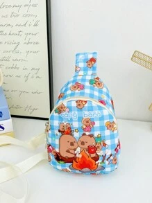 1 pieza Bolsa con diseño de Capibara de dibujos animados linda para niños y niñas, mochila pequeña versátil, bolso de mensajero, bolso de pecho para niños con imagen de Capibara, de material de nailon, adecuado para uso diario de niños y niñas, salir de compras, bolso de pecho de Capibara dulce y lindo, regalo para niños - bolsa de pecho capibala - Ver 16