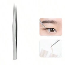 Needle Tweezers, Straight Tweezers, Eyelash Tweezers, Curved Tweezers And Cotton Tweezers - 墨綠色 - 查看 2