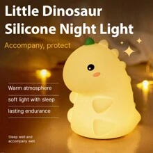 1pc Cute Dinosaur, Unicorn, Peculiar Bird LED Lamp, Soft Skin-Friendly, Silicone Material, TYPE-C Charging, 3-Level Dimming, Suitable For Bedroom, Nursery, Home Decor, Desk Decor, Lovely Gift For Friends, Boys, Girls, Infants