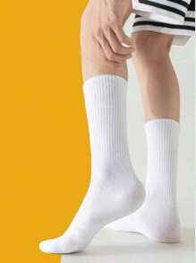 Kit 6,12, 24 Pairs Of Men's High-Top Socks 40-46 Unisex - 白色 - 查看 1