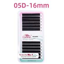 FADVAN Fadvan Easy Fanning Eyelash 0.05/0.07/0.10 C/D 9-17mm 15-20mm Mix Extensions Blooming Eyelashes Flare Eyelashes Russian Volume Auto Fan Eyelashes Natural Cilia Silk Lashes ,Natural, Lash Tech Supplies
