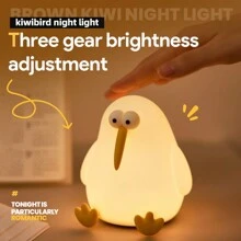 1pc Cute Dinosaur, Unicorn, Peculiar Bird LED Lamp, Soft Skin-Friendly, Silicone Material, TYPE-C Charging, 3-Level Dimming, Suitable For Bedroom, Nursery, Home Decor, Desk Decor, Lovely Gift For Friends, Boys, Girls, Infants