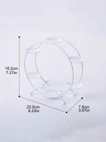 1pc Reuzenradvormig 6-laags metalen displayrek, gebruikt voor het decoreren en organiseren van collecties, cupcake-standaards, creatieve bruiloftsdecoratie en gepersonaliseerde desserttafels, geschikt voor beeldjes, poppen, sieraden, jubileum, verjaardag en feest