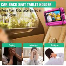 Tablet Holder For Car, Upgraded IPad Holder For Car Back Seat Headrest Mount Holder For Kids With Anti-Slip Strap,Silicone Holding Net/Fits All 7-12.9'' Tablets Graduation Bag For School School Accessories School Stuff - Black - View 2