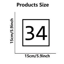 定制乙烯基垃圾桶贴纸 - 带有门牌号和街道名称的个性化贴纸，户外防水，可轻松撕下并粘贴在多个表面上 - 彩色 - 查看 10