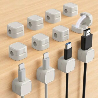 Versatile Cable Management System: Desktop & Car-Friendly Cable Organizer, Fixed Clips & Routing Hub For Seamless Home, Office & Vehicle Cable Storage & Neatness Home Kitchen Appliances Accessories Gadgets Tools Christmas Kitchen Stuff Cooking Christmas