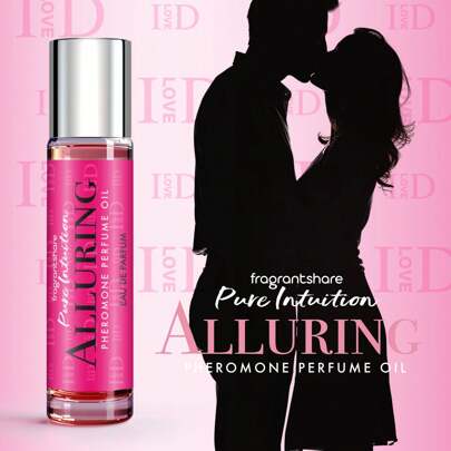 fragrantshare FragrantShare Pink Love Infused Original Perfume Oil Pheromone Cologne For Her 0.34fl.Oz 10mL-TSA Ready Portable