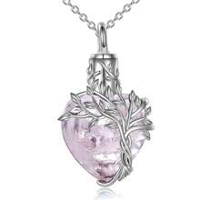 Tree Of Life Urn Necklaces For Ashes Celtic Heart Cremation Jewelry Memorial Keepsake Jewelry Funnel Filler Gifts For Women Men