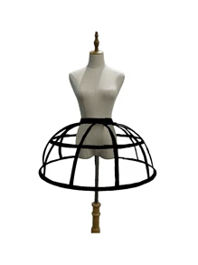 1 pezzo Sottogonna per donna in bianco/nero, per 4 stagioni, fresca per l'estate, sottogonna corta, sottogonna stile Lolita, sottogonna voluminosa per abito da sposa, sottogonna asimmetrica, sottogonna con 2 stecche in pizzo, sottogonna a forma di zucca con 2 stecche, sottogonna a forma di barile con 3 stecche, sottogonna con bordo in chiffon con 2-4 stecche, sottogonna a doppio bordo con 3-4 stecche, sottogonna a croce con 4 stecche, sottogonna con fessura aperta con 5 stecche, gabbia a più strati in acciaio forato, sottogonna stile barocco e Rococo regolabile, adatta per matrimonio, festa, esibizione, cosplay