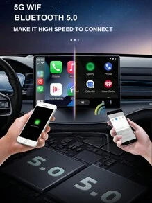 XUDA 3-In-1 Wireless CarPlay & Android Auto Box Adapter, 2GB RAM+16GB ROM/4GB RAM+64GB ROM, Plug And Play, Open Android System With Built-In Apps, Compatible With IOS 10+ / Android 11.0+, Suitable For 98% Wired CarPlay Car Models - Black - View 6