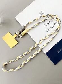 Correa para teléfono trenzada de moda, correa ajustable universal para estuche de teléfono, para regalos de mujeres, familia, amigos, cumpleaños, vacaciones, accesorio para teléfono