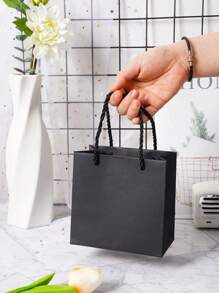 5 件/10 件纯色礼品包装袋，粉色简约纸质礼品袋，适用于派对、婚礼、单身派对、新娘、派对装饰生日、婚礼装饰生日、新娘礼物、新娘礼物、生日、礼品袋、礼品袋、派对礼品袋、零食袋、透明派对袋、派对回礼、生日袋、情人节