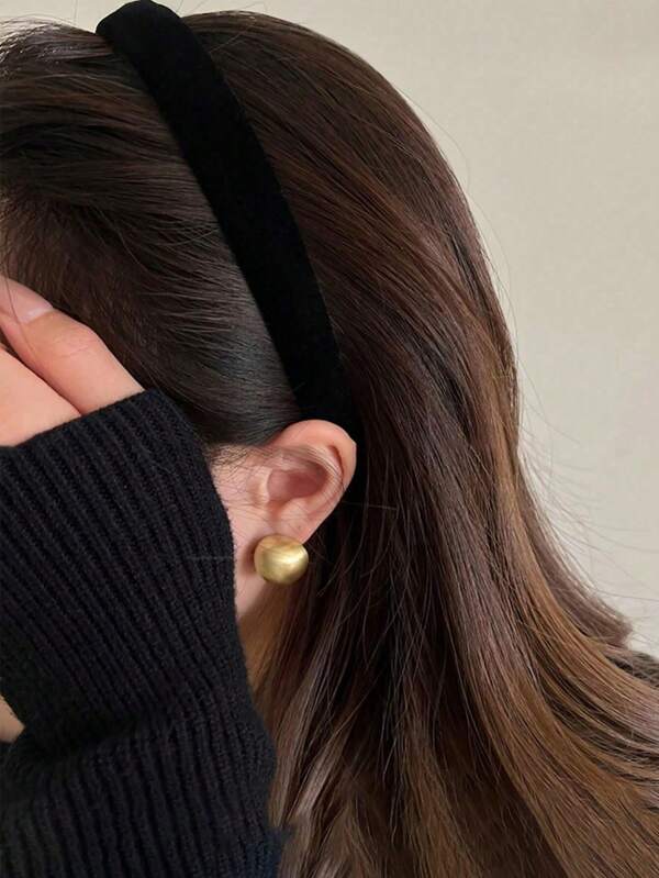 Diadema para mujer, accesorios para el cabello, diadema para usar al aire libre, primavera, otoño, invierno, verano, diadema, aro para el cabello, color negro