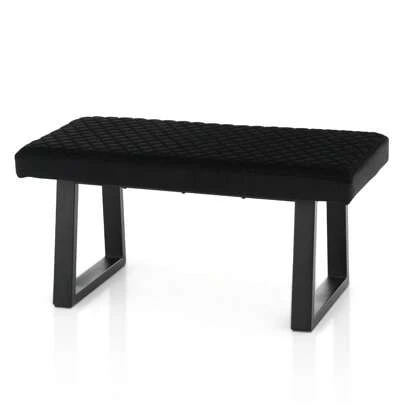 TUKAILAI panca sala da pranzo 100cm, panca corridoio sala da pranzo panca armadio panca letto panca imbottita panca cucina con cuscino seduta in velluto e gambe in metallo, per sala da pranzo armadio cucina camera da letto