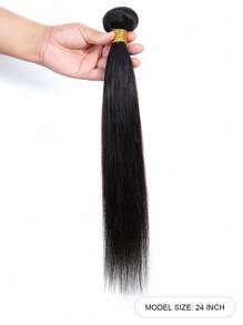 32 Inch Brazilian Straight Hair Bundles Real Human Hair Unprocessed Brazilian Virgin Straight Human Hair Bundles Extensions Weave Human Hair Natural Black Color For Woman - Black - View 4