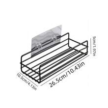 1 pezzo Mensola da bagno, scaffale portaoggetti da bagno, mensola da parete, supporto per scolapiatti e spezie, supporto per fornello